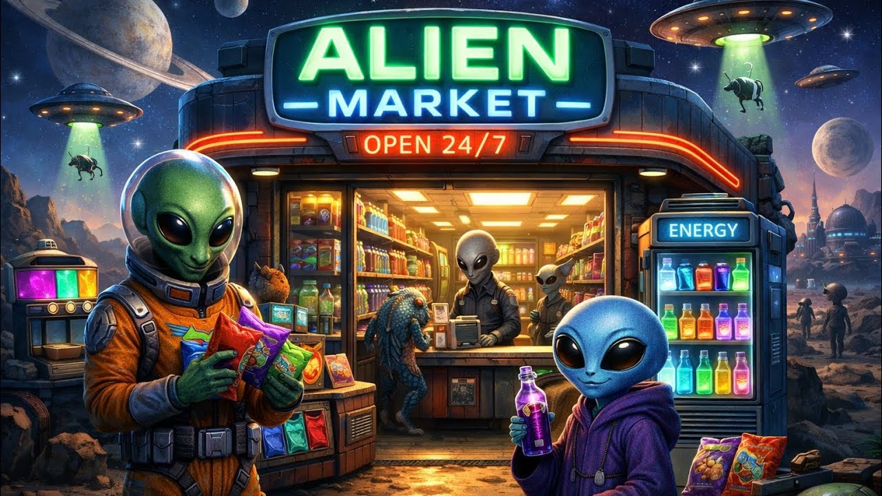 Uzaylı marketime hoşgeldiniz 😁