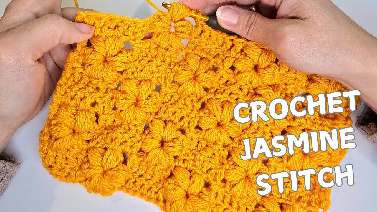 Crochet jasmine stitch, easier than you think
