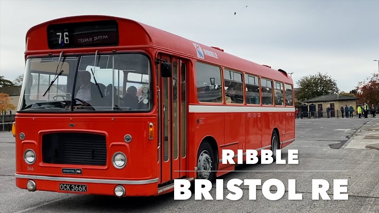 Ribble 366 Bristol RE ECW OCK 366K Hop Aboard Skipton Bus Rally Bolton Abbey Railway #Skipton #bus