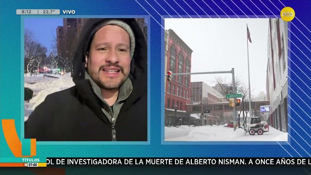 Nueva York bajo tormenta de nieve: hablamos con Alejandro Rincón, periodista │N7:00│ 24-02-26