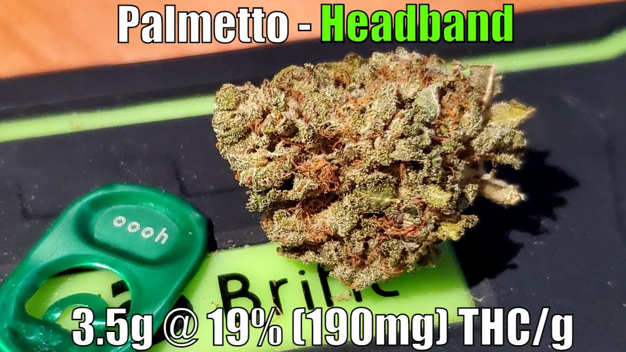 Palmetto - Headband - Unboxing Review - 3.5g @ 19% (190mg) THC/g (+Extreme Closeups)