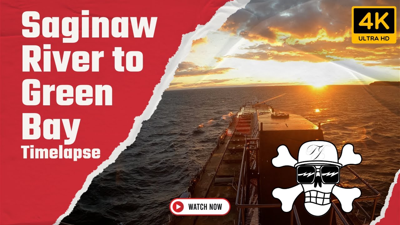 Zilwaukee to Green Bay – From the Saginaw River to Lake Michigan 4K Timelapse