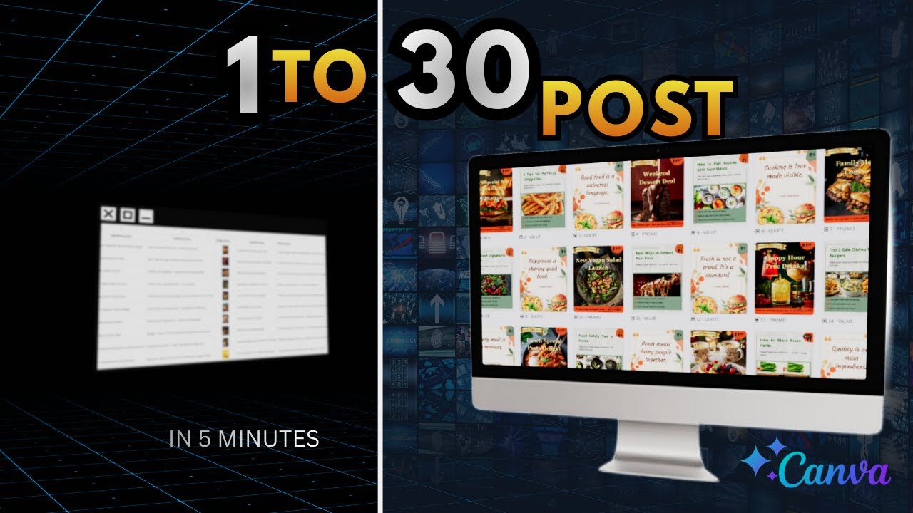 How I Automated 30 Days of Content in 5 Minutes (Canva AI Hack)