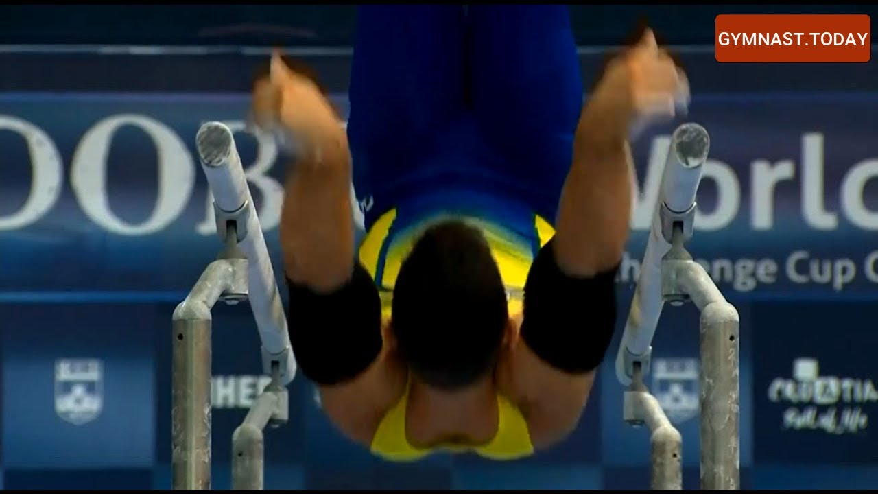 Top 3 in Men's Parallel Bars Final - 2023 Osijek Gymnastics World Challenge Cup