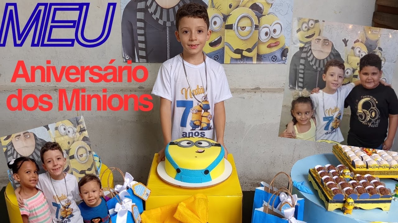 Meu aniversário tema minions 