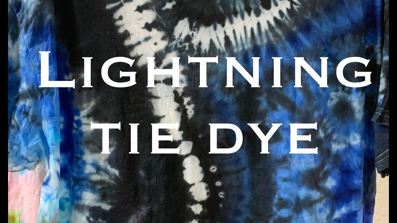 Lightning Bolt Tie Dye Design