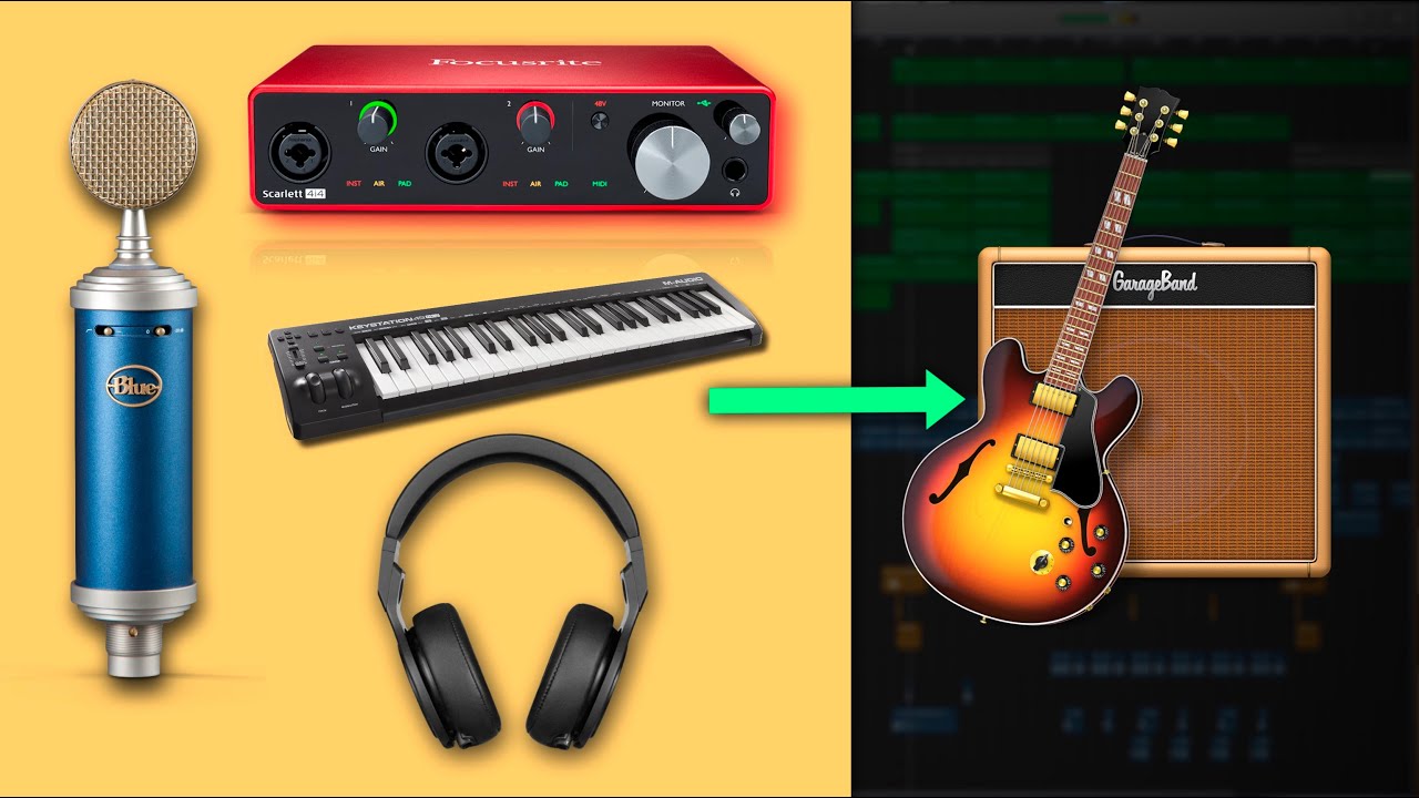 Как подключить записывающее оборудование к GarageBand (руководство по GarageBand)