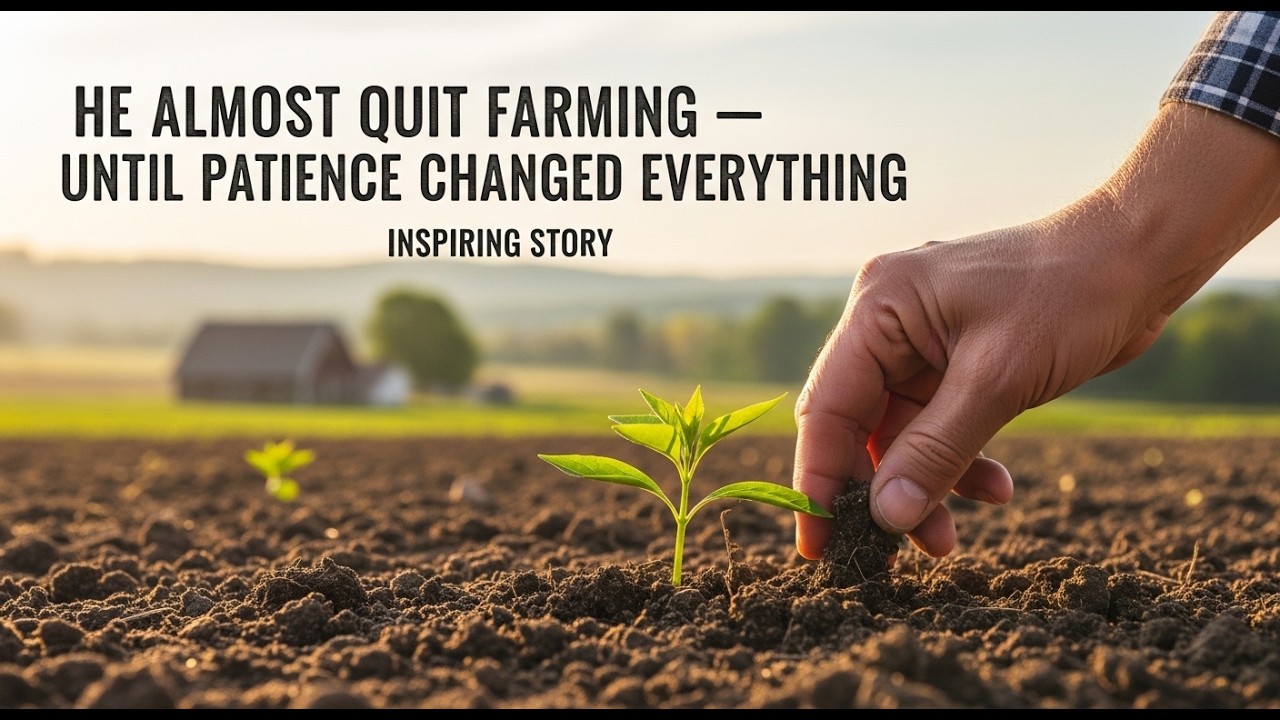 &ldquo;He Almost Quit Farming &mdash; Until Patience Changed Everything | Inspiring Story&rdquo;