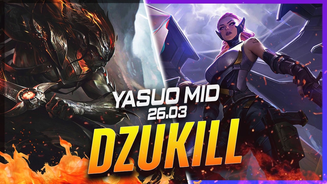 Dzukill - Ясуо против Кейл на мидлейне, патч 26.3 - Геймплей за Ясуо в ранге Грандмастер.