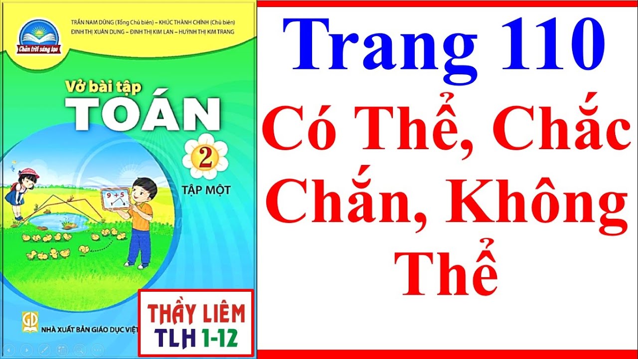 Vở B&agrave;i Tập To&aacute;n Lớp 2 | Trang 110 | C&oacute; Thể Chắc Chắn Kh&ocirc;ng Thể | Ch&acirc;n Trời S&aacute;ng Tạo