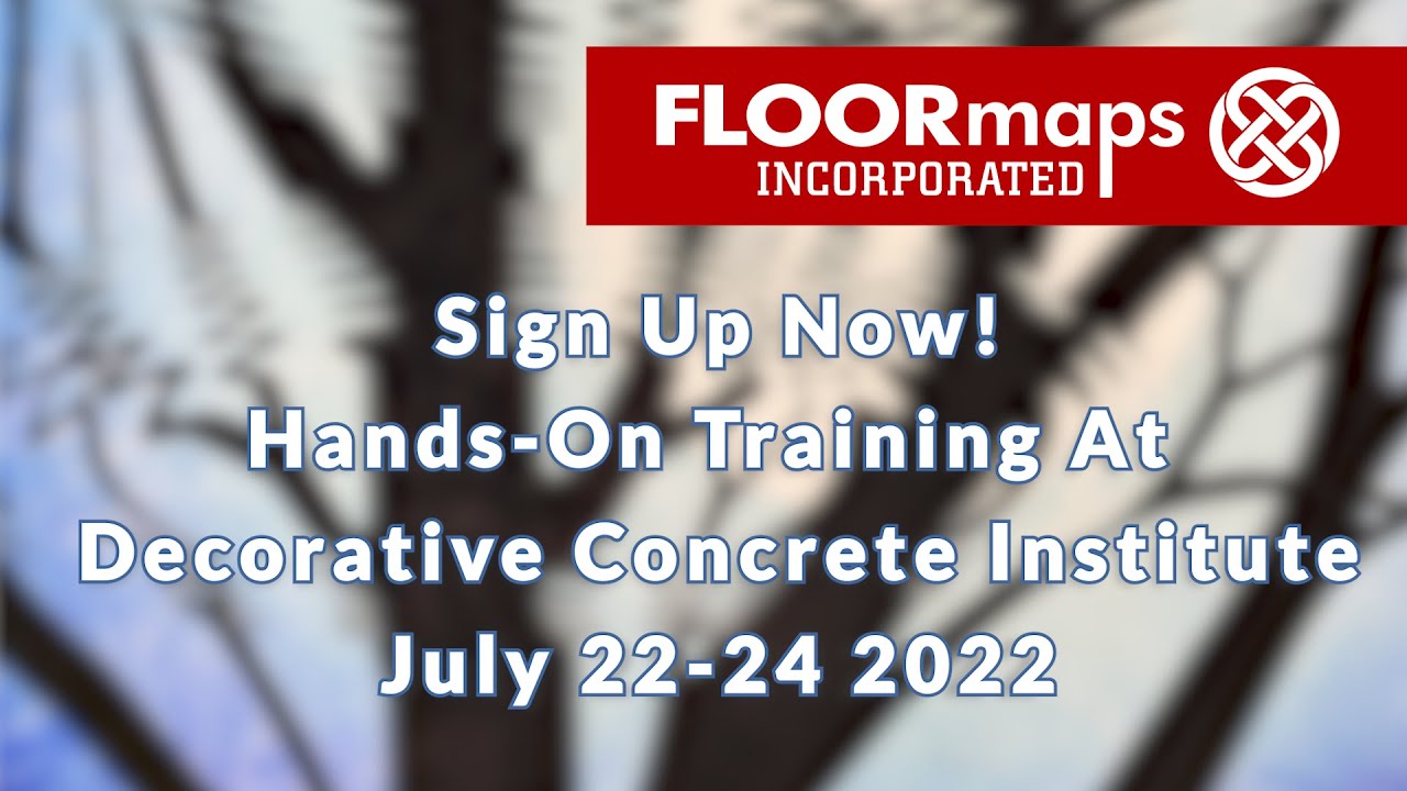 Come join us at Decorative Concrete Institute