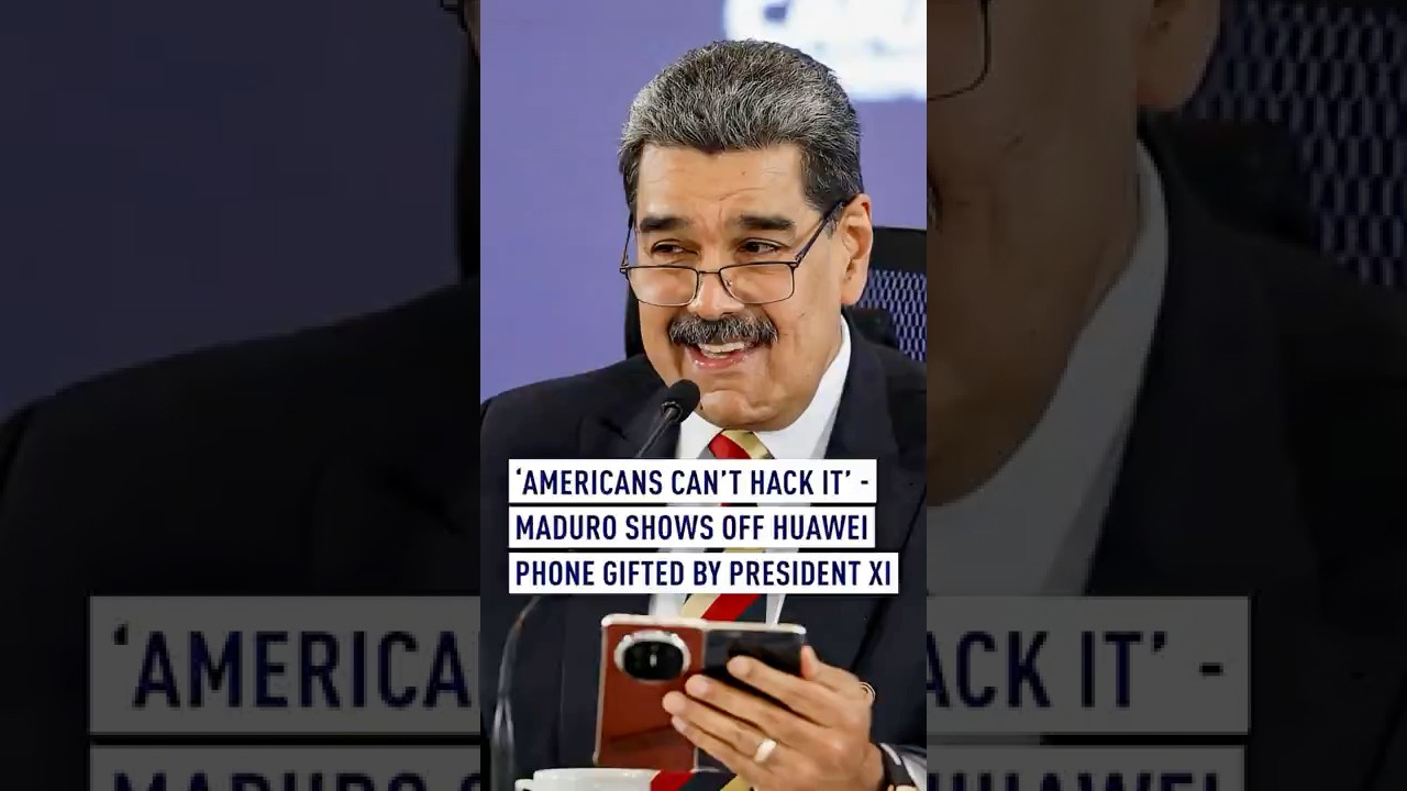 &lsquo;Americans can't hack it' - Maduro shows off Huawei phone gifted by President Xi