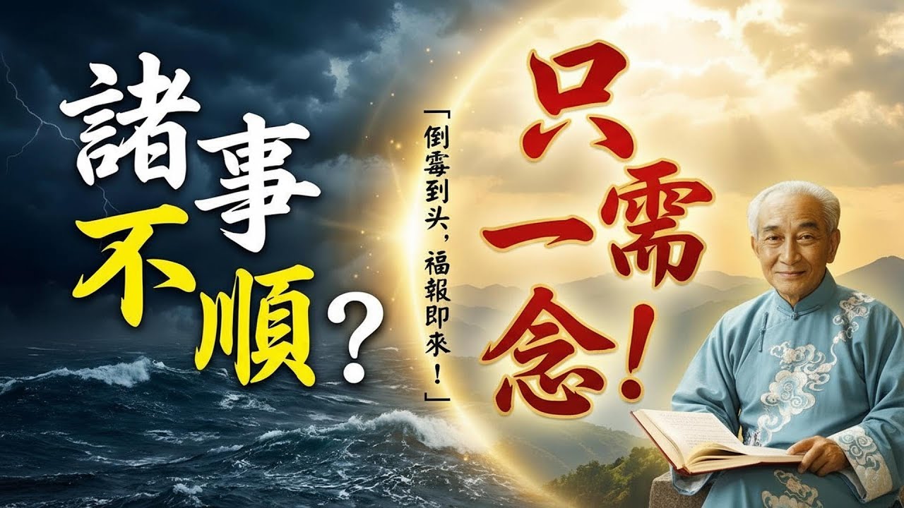 人生最背的時候怎麼辦？南師傳授「改命真言」：做好這三點，老天爺都要幫你！#南懷瑾 #南懷瑾智慧 #南师 #佛學 #國學 #轉運 #改命 #倒霉 #運氣 #易經 #否極泰來 #物極必反