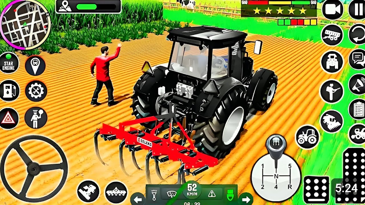 Modern Tractor Farming Driving Simulator 3D - New Tractor Games - Android Gameplay