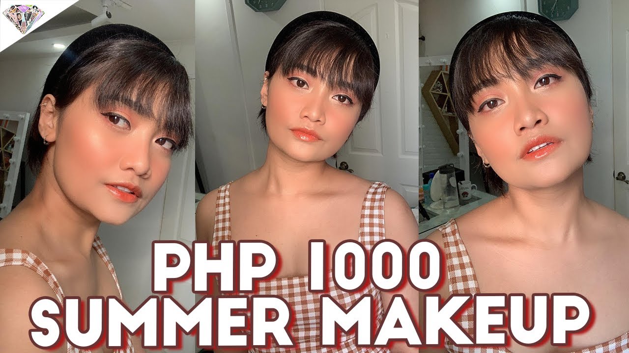 ₱1000 FRESH MAKEUP LOOK FOR SUMMER | TIPID MAKEUP | PHP 1000 KIKAY KIT | MAE LAYUG