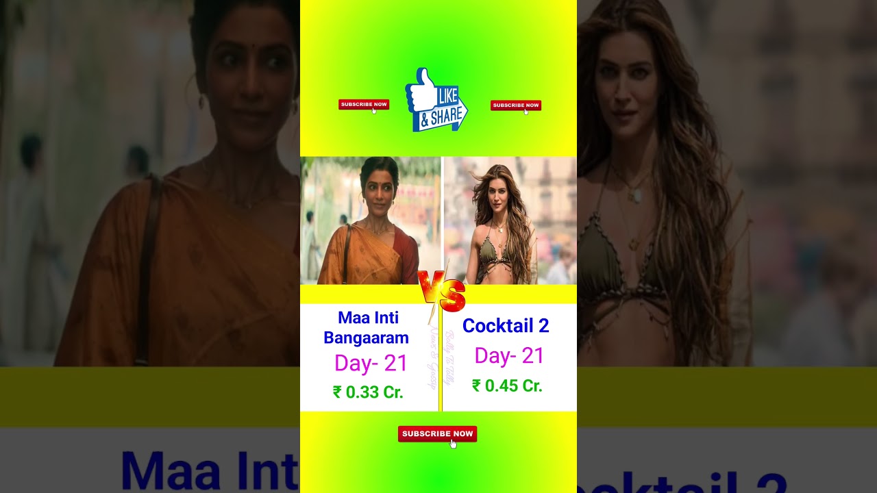Maa Inti Bangaaram V/S Cocktail 2 India Net Collection Day- 21 | #maaintibangaram #cocktail2