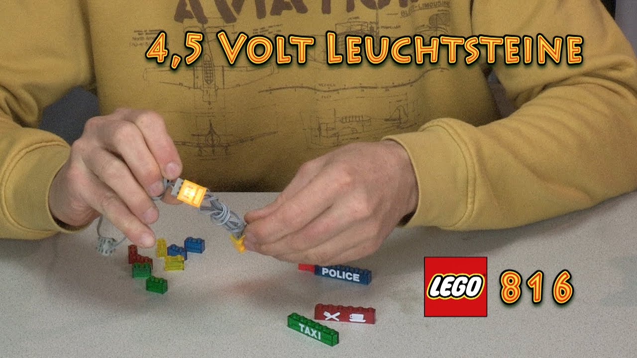 LEGO&reg; 816-1 Review: wunderbare 4,5 Volt Leuchtsteine f&uuml;r Licht in der Stadt vom Jahr 1987 - LY-00293