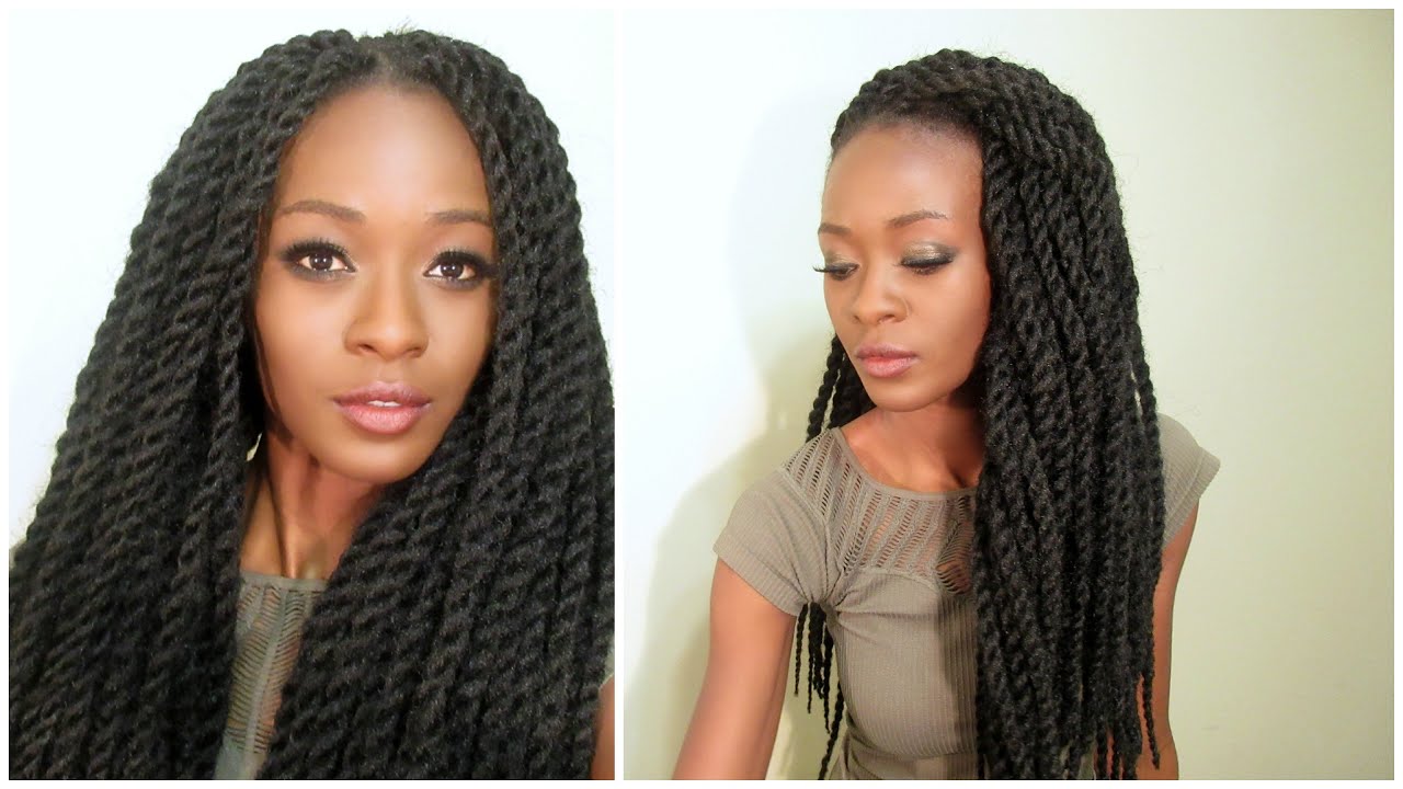 Realistic Senegalese Twist Crochet Braids With Individual Twist Perimeter (Pre-twisted hair)