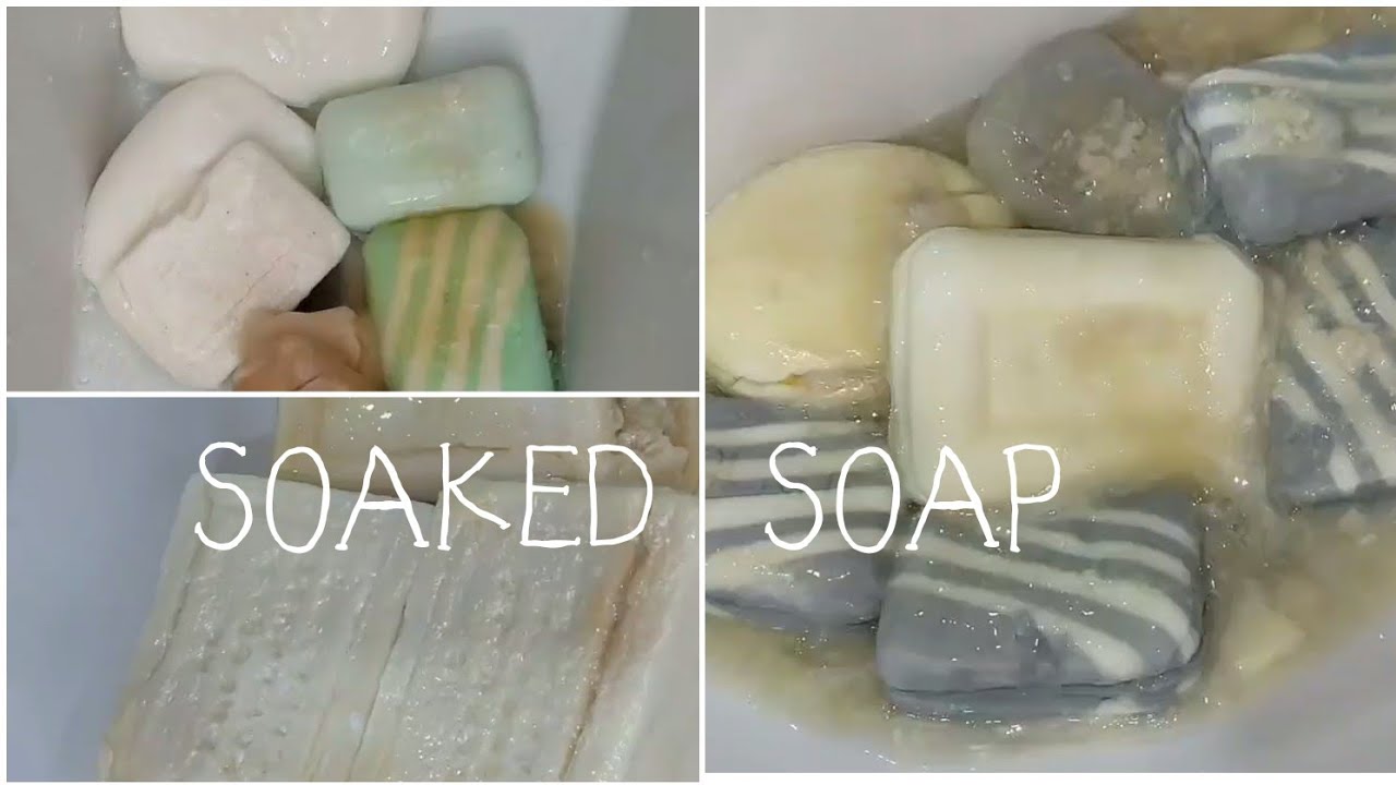 Asmr Mushy soap /soaked soap🧼💕💕