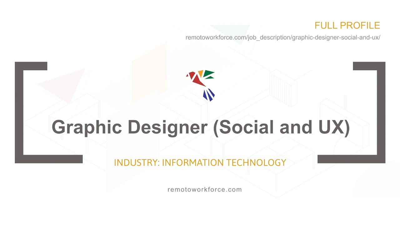 Graphic Designer (Social and UX) I &ndash; REMOTO WORKFORCE USA / CANADA / 2022