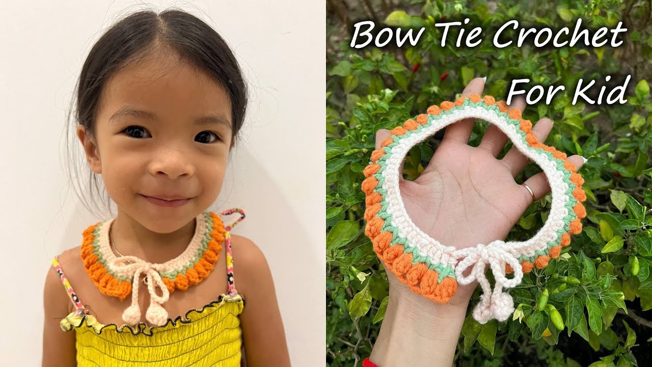 How To Crochet Bow Tie For Kid, Cute Kid Bow Tie Crochet [Bow Tie Crochet DIY]