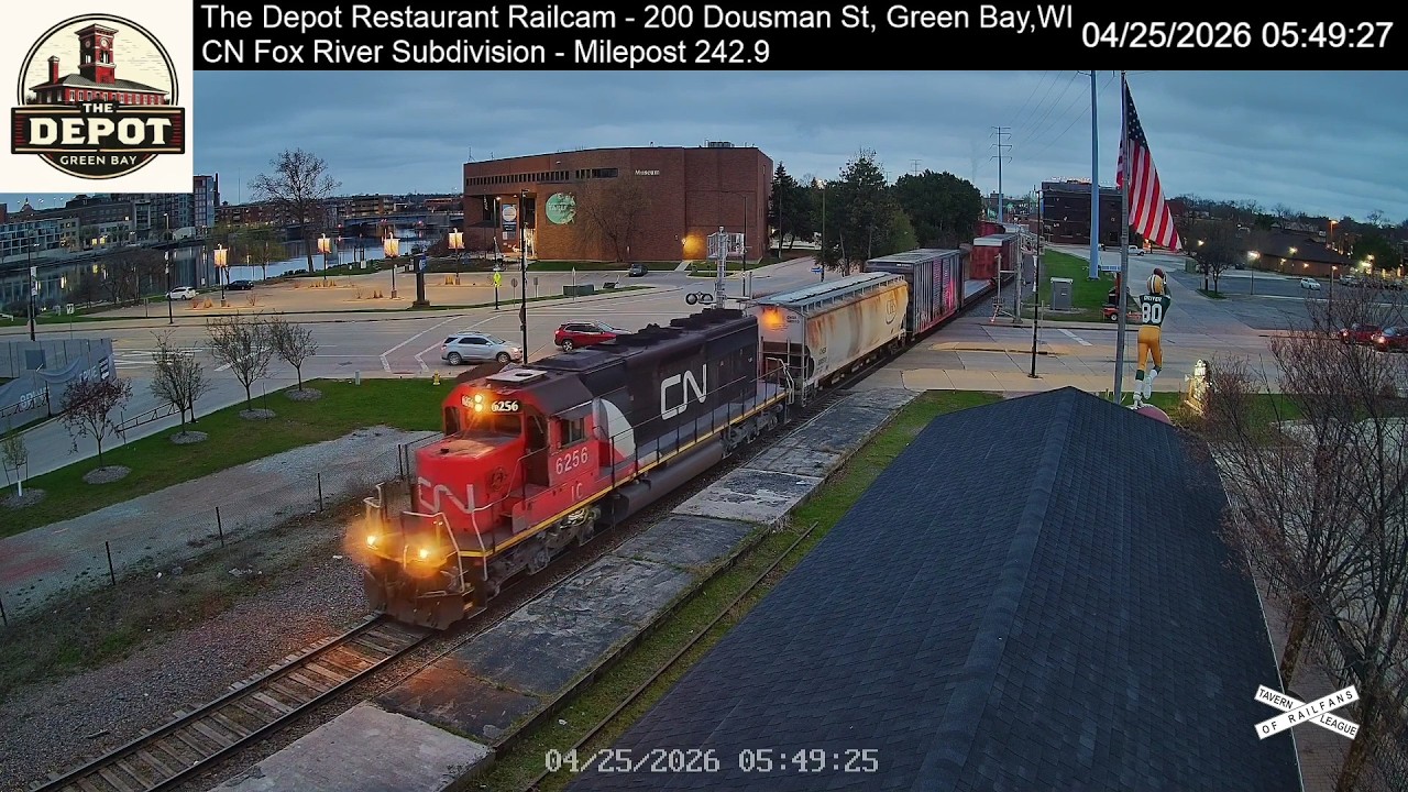 The Depot Restaurant LIVE Railcam - Green Bay, WI