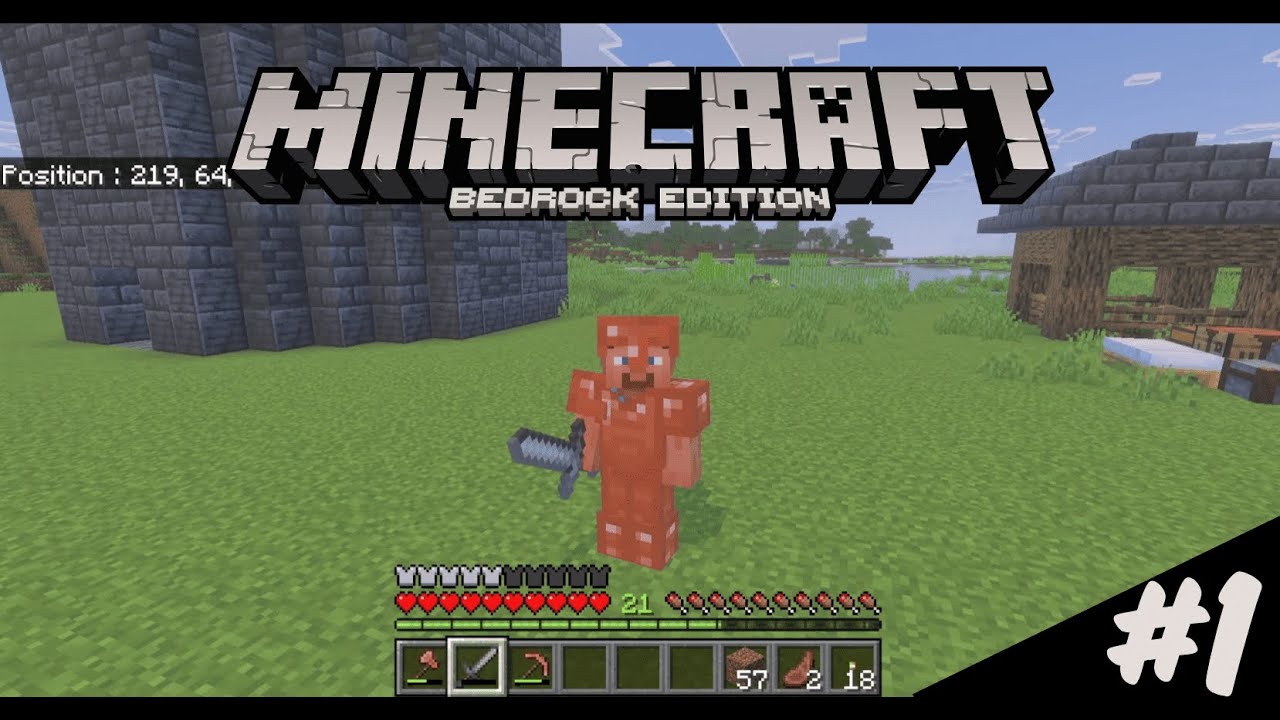 Minecraft survie épisode 1 | Minecraft survie Bedrock