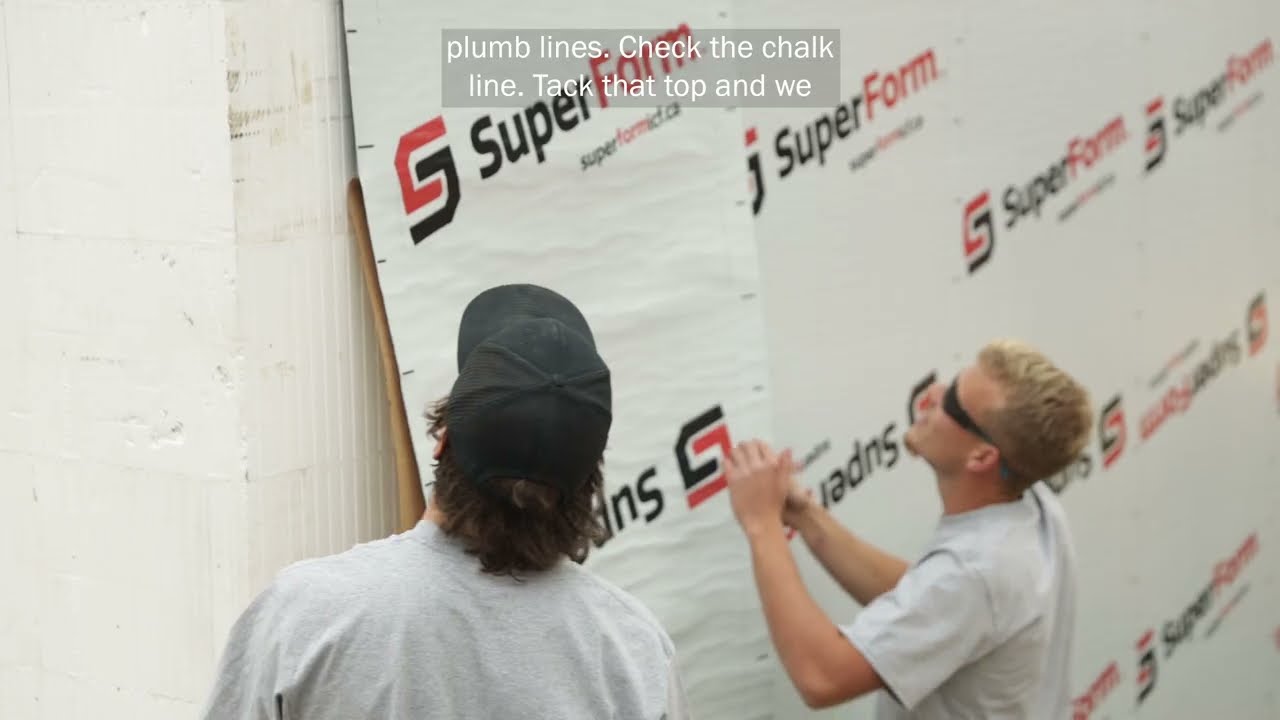 ICF Peel & Stick Membrane Installation