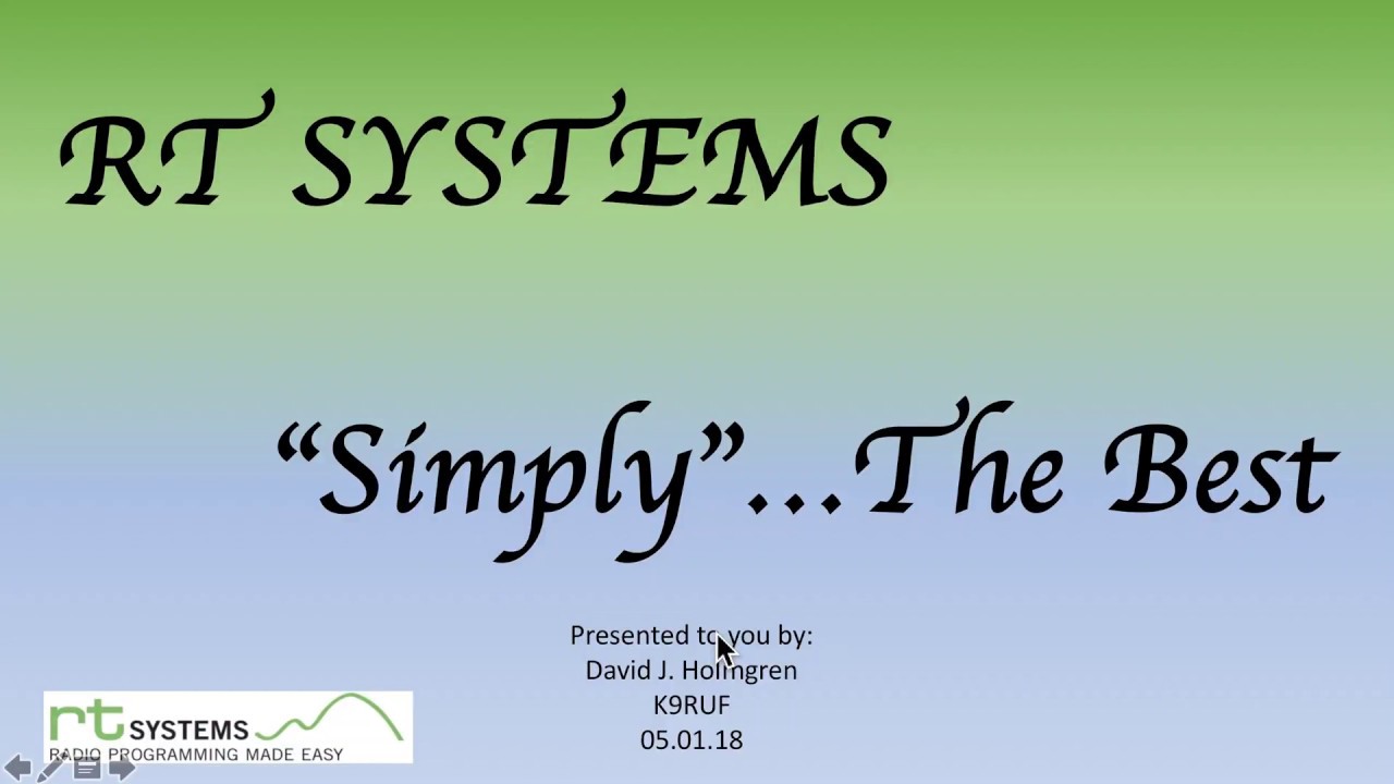 RT Systems  - From a User's Perspective