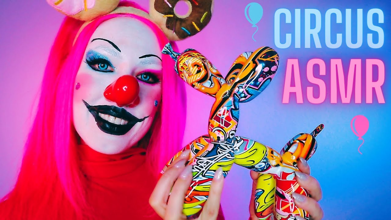 CIRCUS ASMR TINGLES // Badut Whisper Sounds / Clown Roleplay Tapping & Whispering / POV Harley Quinn