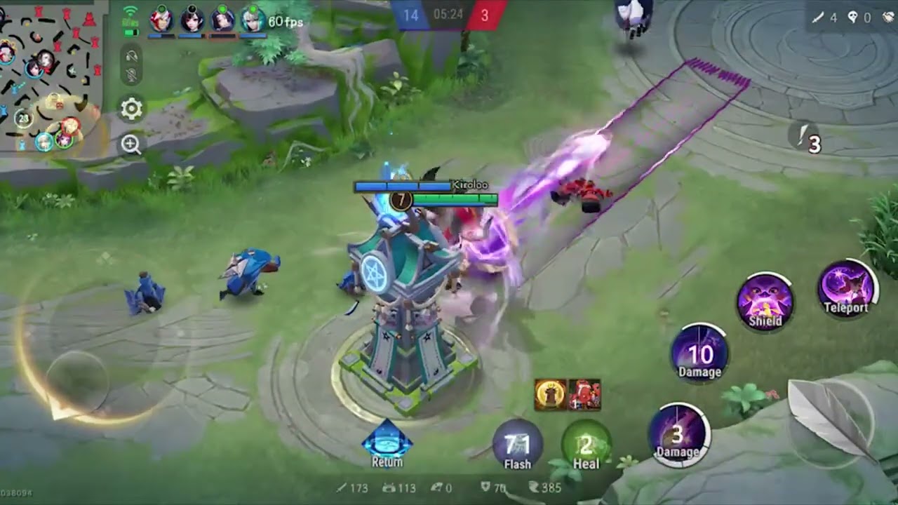  Onmyoji Arena Kaoru Gameplay in  rank (easy to handle to play and good marksman with more damage)