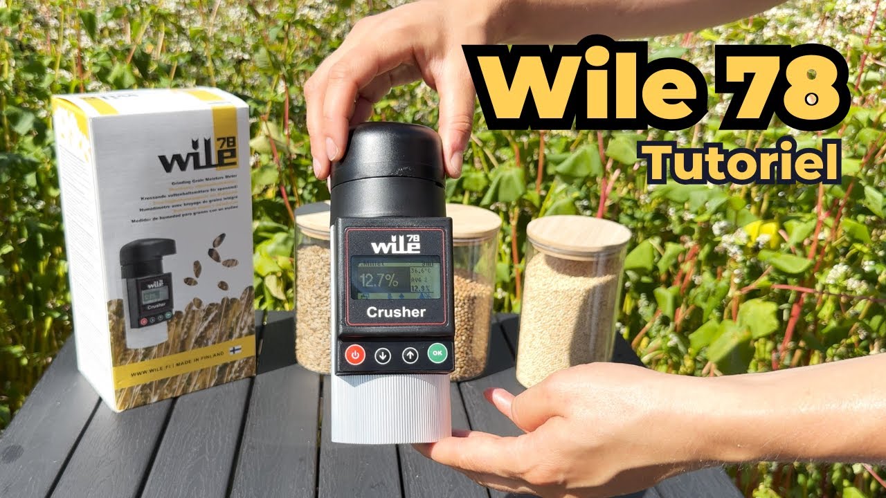Wile 78 : humidimètre portable avec broyeur intégré