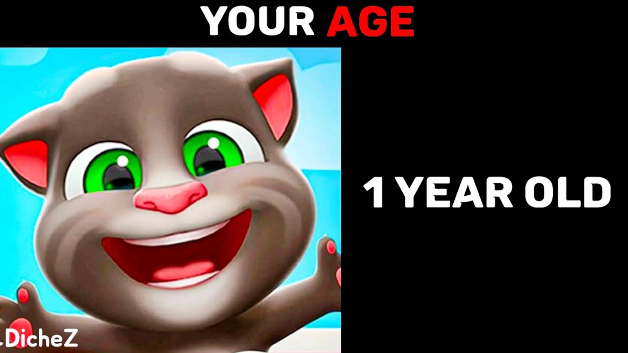 Talking Tom Becoming Old (Your Age)