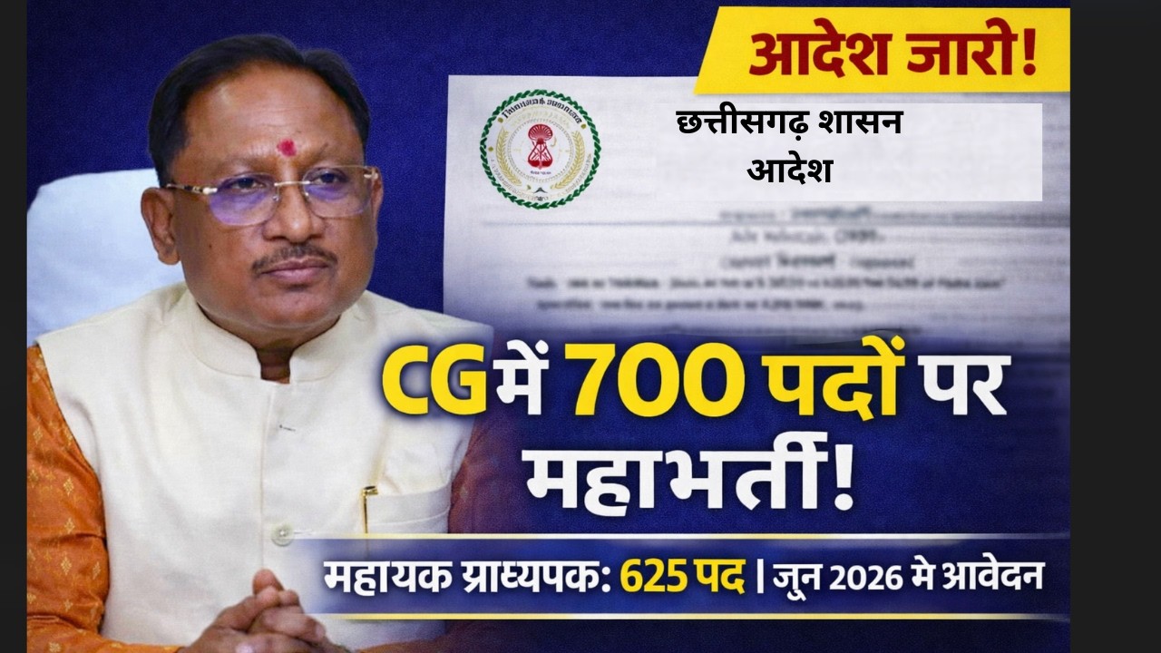 CG Assistant Professor Vacancy 2026 | छत्तीसगढ़ सहायक प्राध्यापक भर्ती: योग्यता, आयु और तैयारी