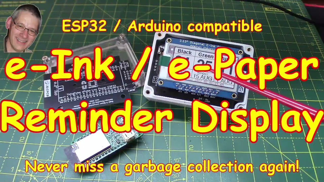 #246 e-Ink e-Paper project with ESP32 Deep😴Sleep