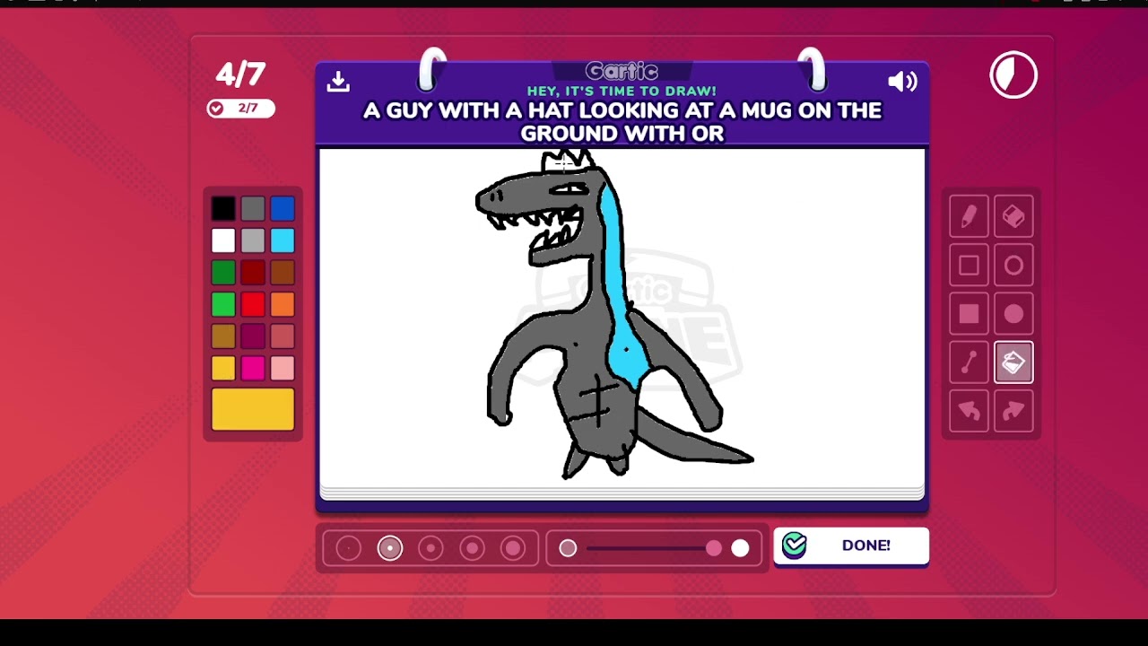 Playing gartic phone