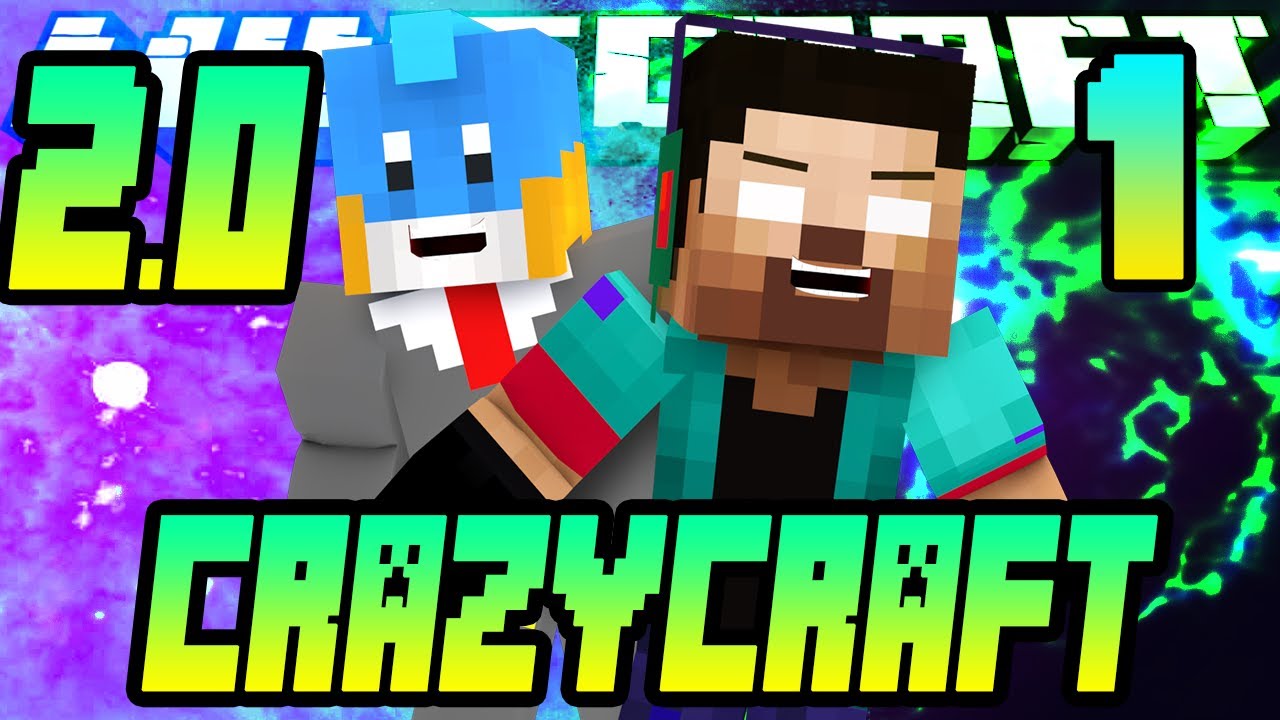 CRAZY CRAFT 2.0 MODDED LET'S PLAY #1 w/NoahCraftFTW & HuskyMudkipz - It all starts here!