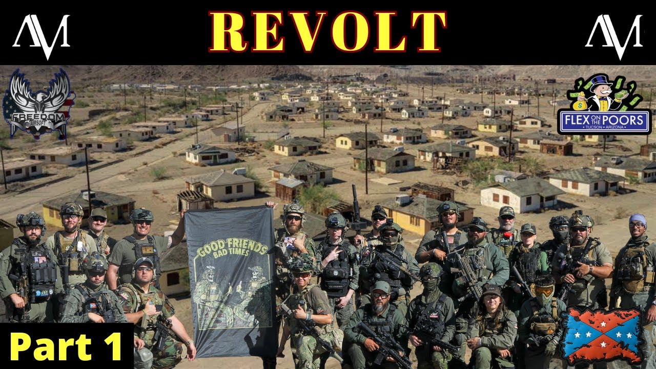 Huge Town Map for Airsoft | American Milsim Revolt | Multi POV Squad Gameplay