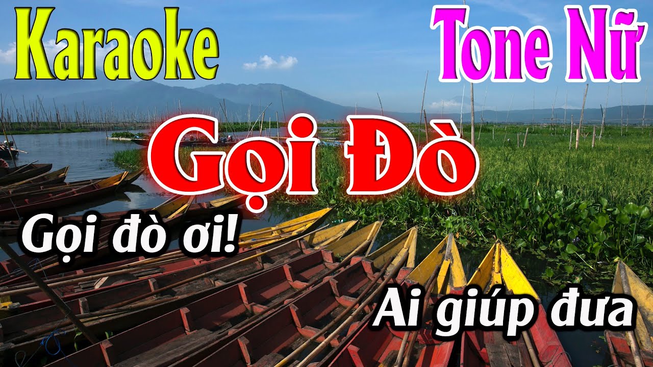 Gọi Đò Karaoke Tone Nữ Karaoke Lâm Organ - Beat Mới