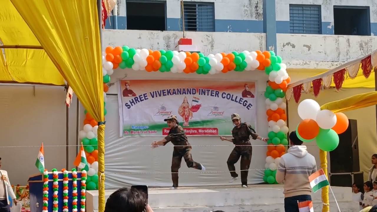 26 january school program chinki mhinki dance performance 🇮🇳🫡 jey hind jay bharat 🫡🇮🇳