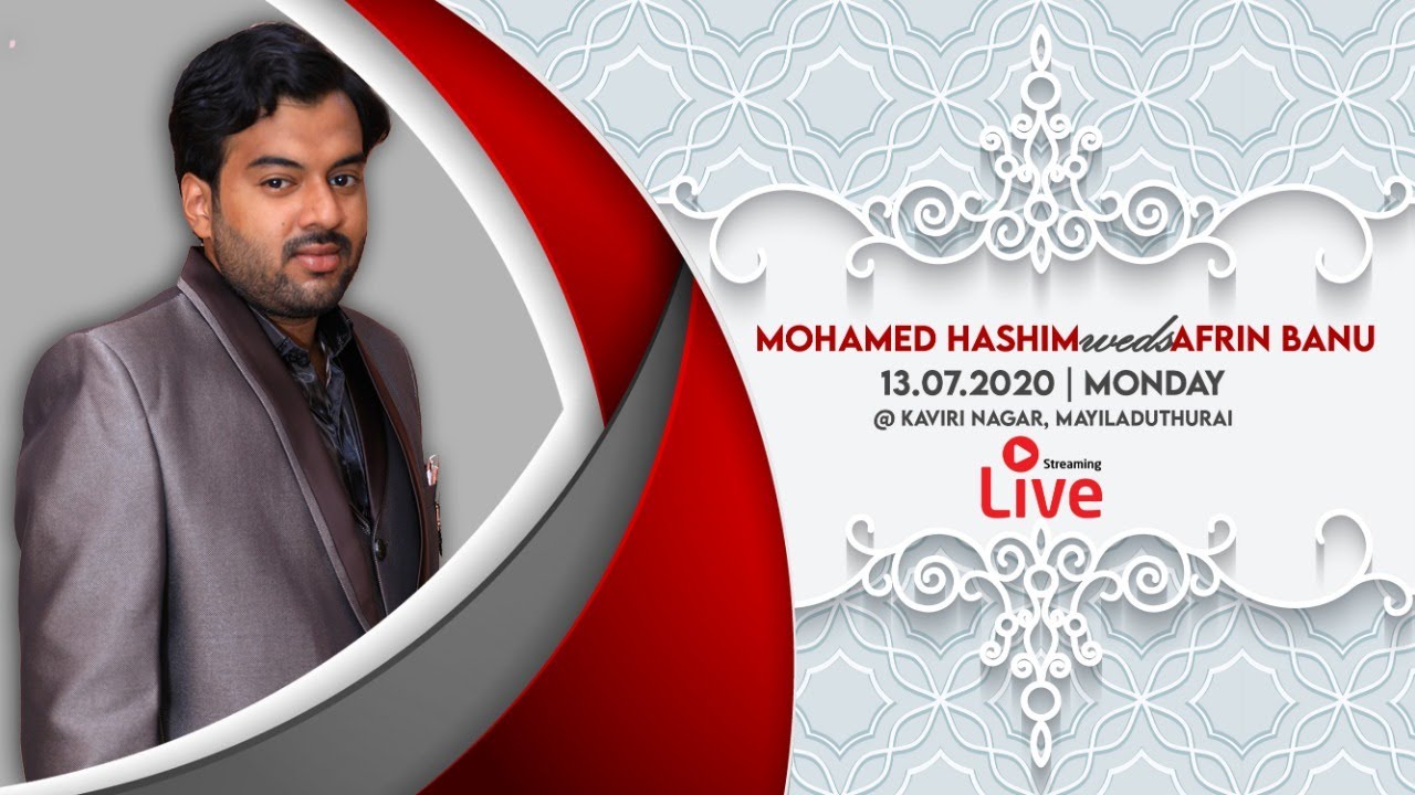 Hashim weds Afrin Banu Nikkah LIVE | SOFT DREAMZ MULTIMEDIA