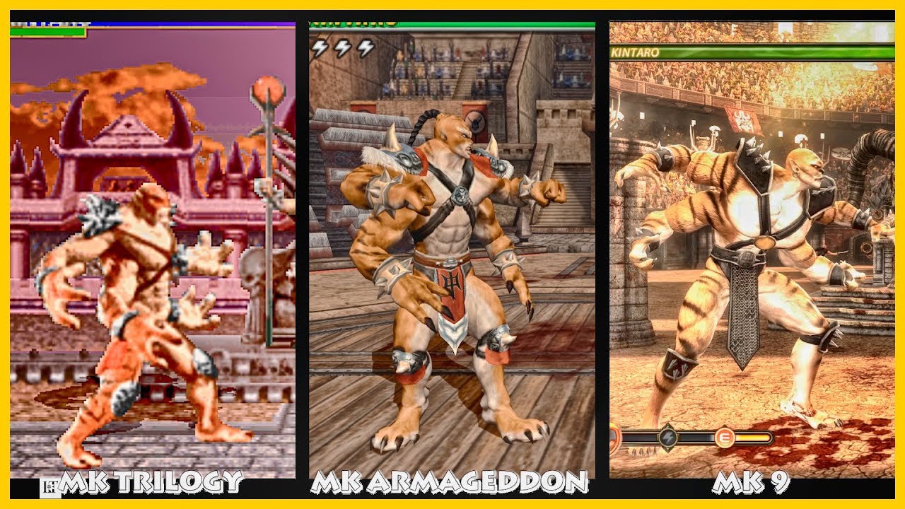 Mortal Kombat KINTARO Graphic Evolution 1993-2011 | ARCADE XBOX PC |