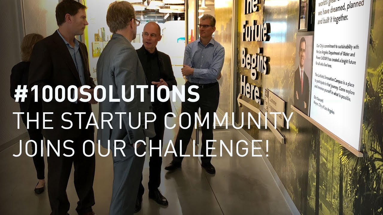 #1000Solutions: the startup community joins our challenge!