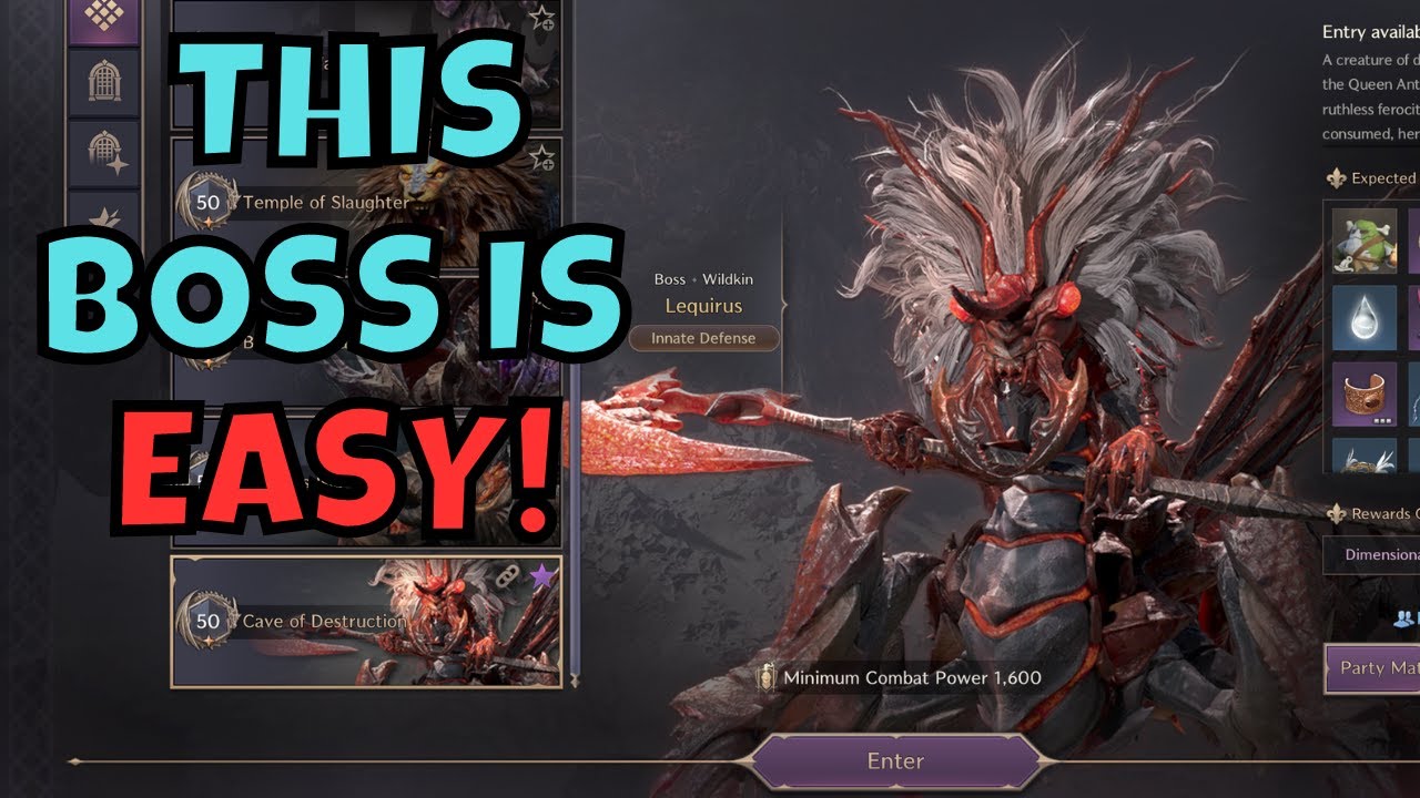 Cave of Destruction Guide! Throne and Liberty
