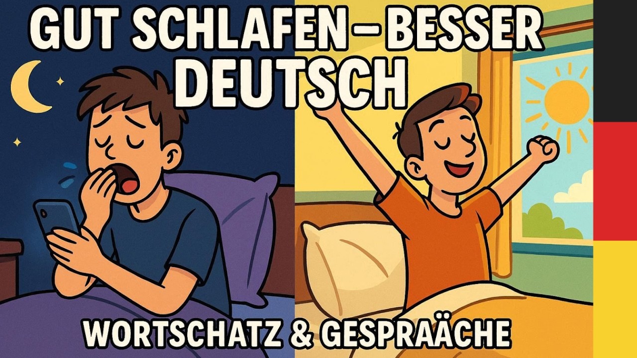 Deutsch hören und lernen Podcast: Über deine Schlafroutine auf Deutsch sprechen