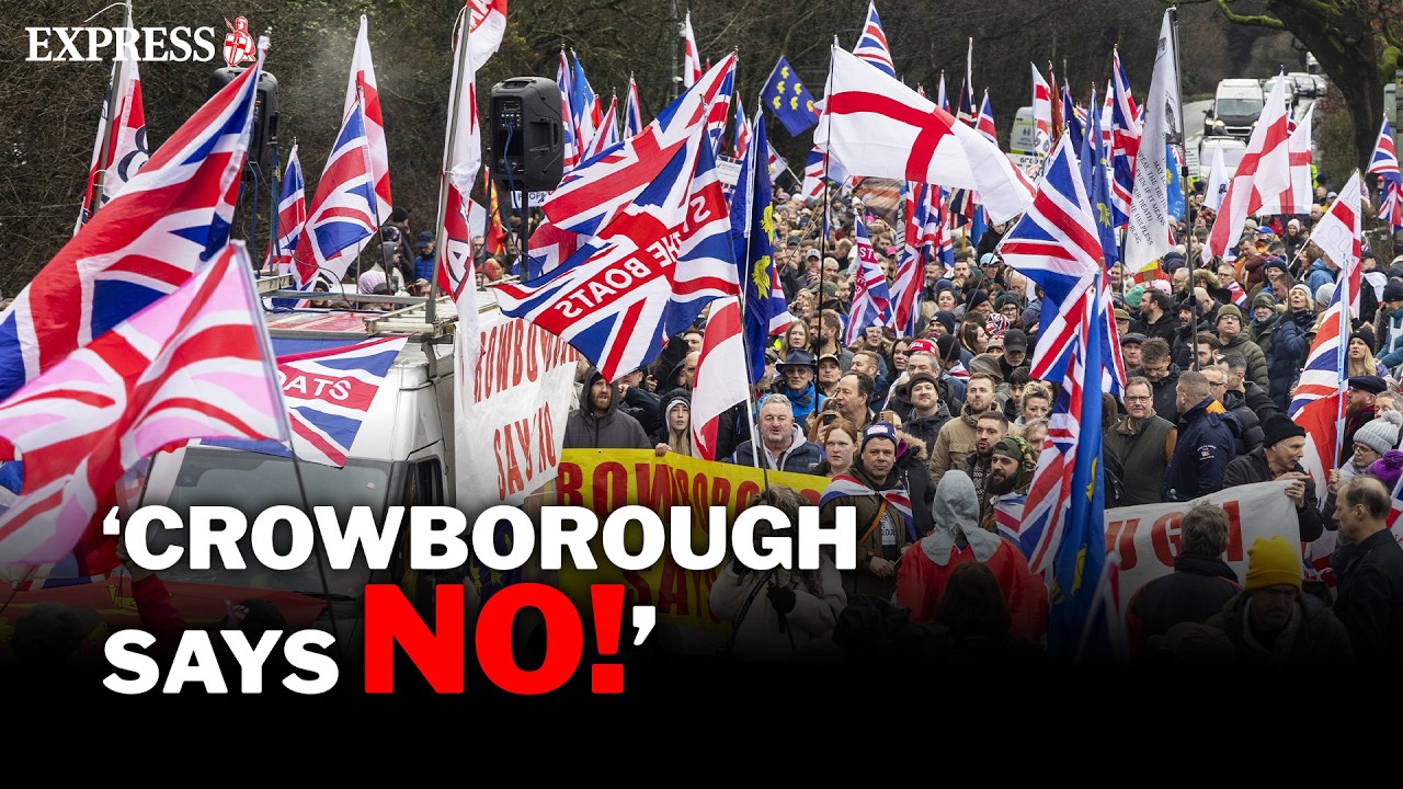 FURIOUS Crowborough asylum protests continue as MORE migrants brought into army camp
