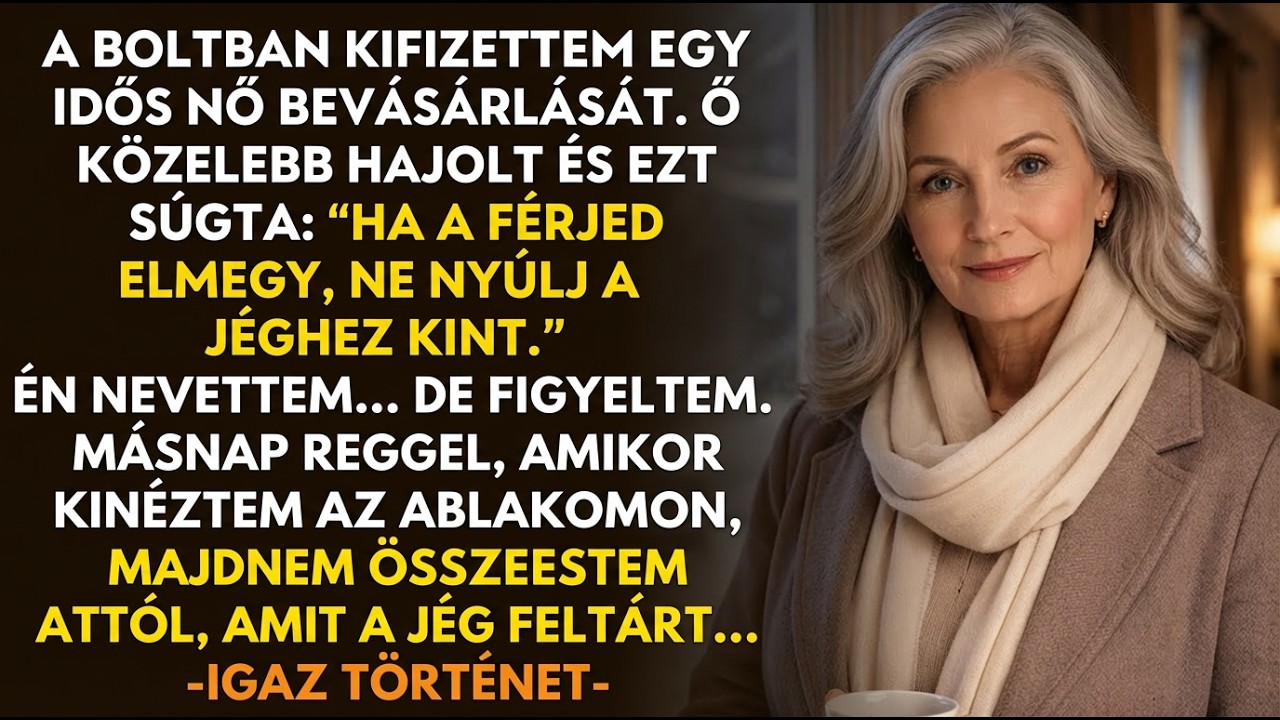 Az ő igaz története 👵💔 Az idős nő suttogta: „Ne érj a jéghez, amikor a férjed elmegy”.