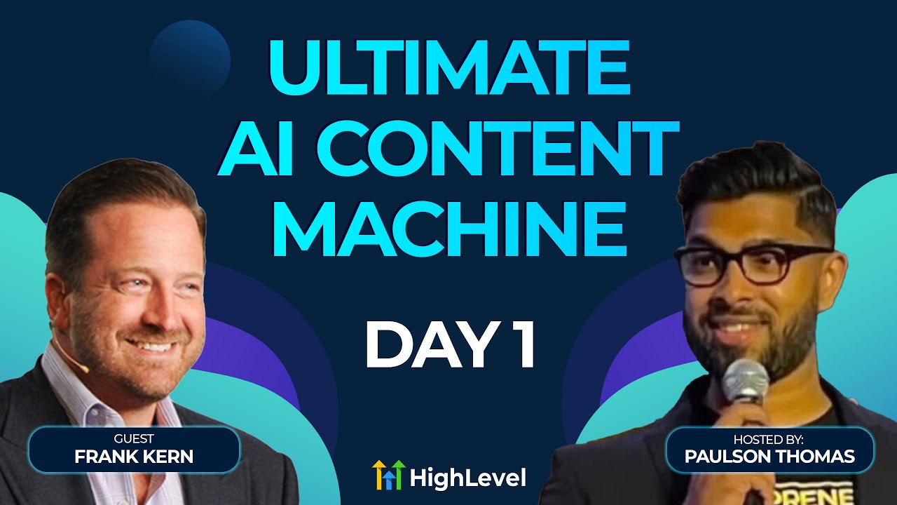 Frank Kern - The Ultimate AI Content Machine - Day 1