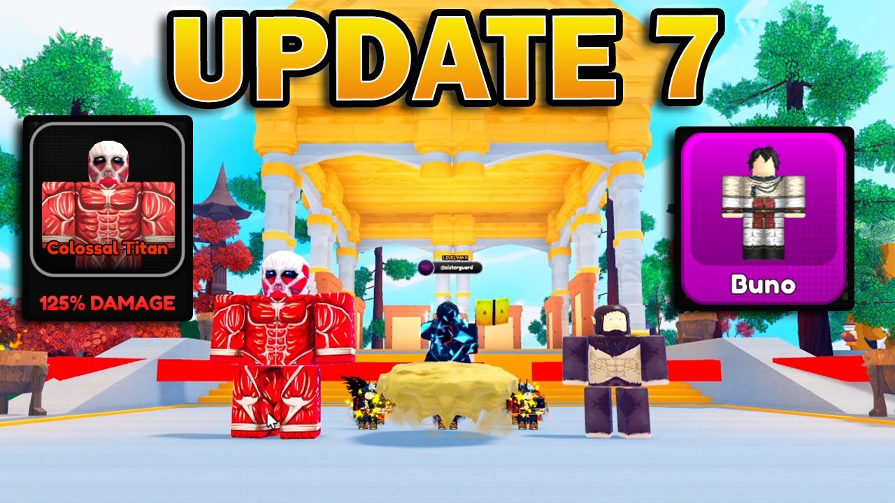 Update 7 New World Avatar Code and Colossal Titan in Anime Souls Simulator X