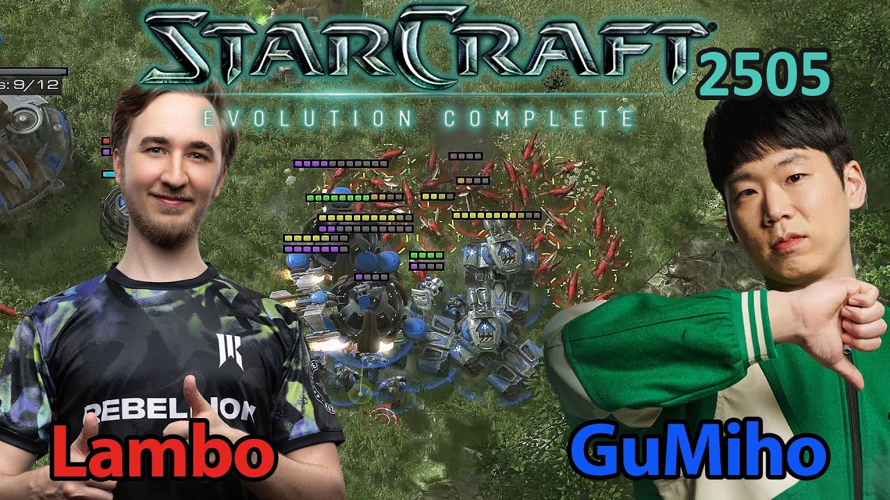ÜBERRANNT - 🇩🇪 Lambo (Z) vs 🇰🇷 GuMiho (T) - Starcraft: Evolution Complete - 2505